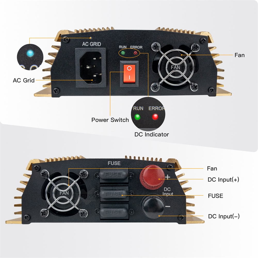 1000-1400W 그리드 타이 마이크로 태양광 인버터 - Micro Inverter 1400W Solar Grid Tie 리뷰 및 가격