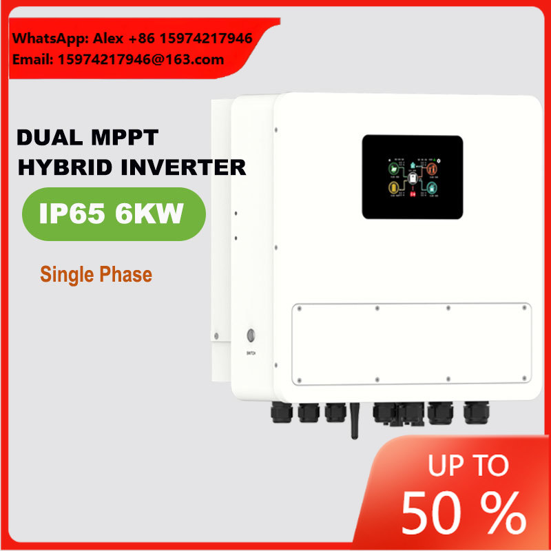 IP65 48V 6KW 단상 저전압 하이브리드 태양광  - Off Grid Solar Inverter 48V 6000W 리뷰 및 가격