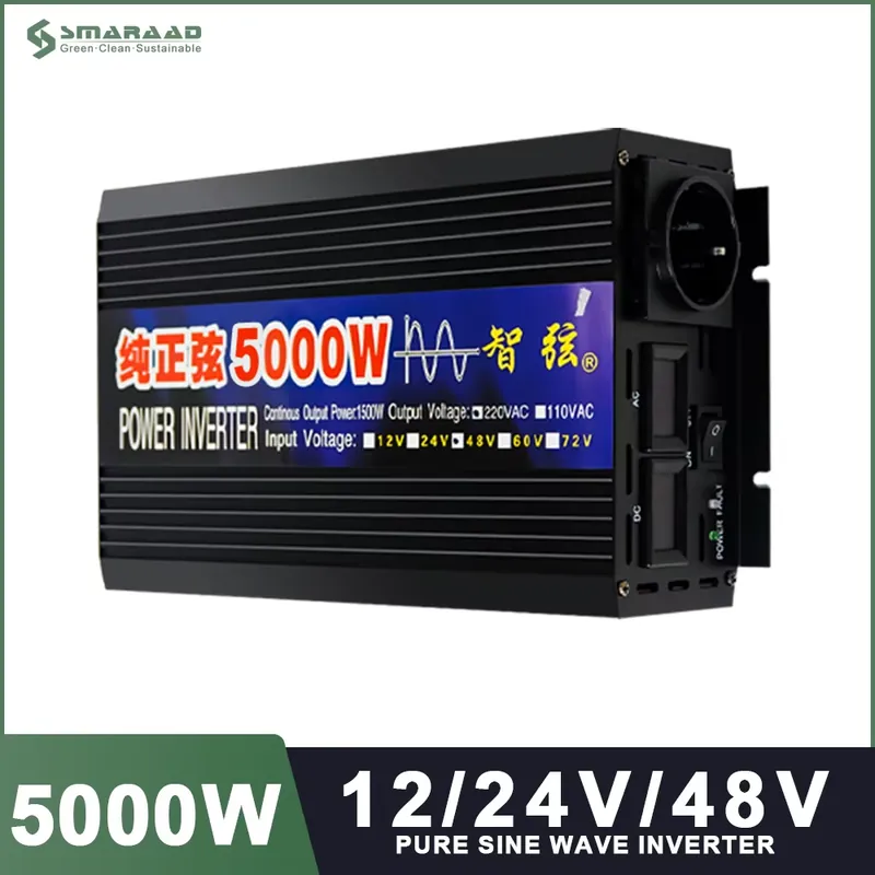 스마라드 5000W 12V 24V 48V DC-AC 2 - Pure Sine Wave Inverter 5000W 48V 220V 리뷰 및 가격