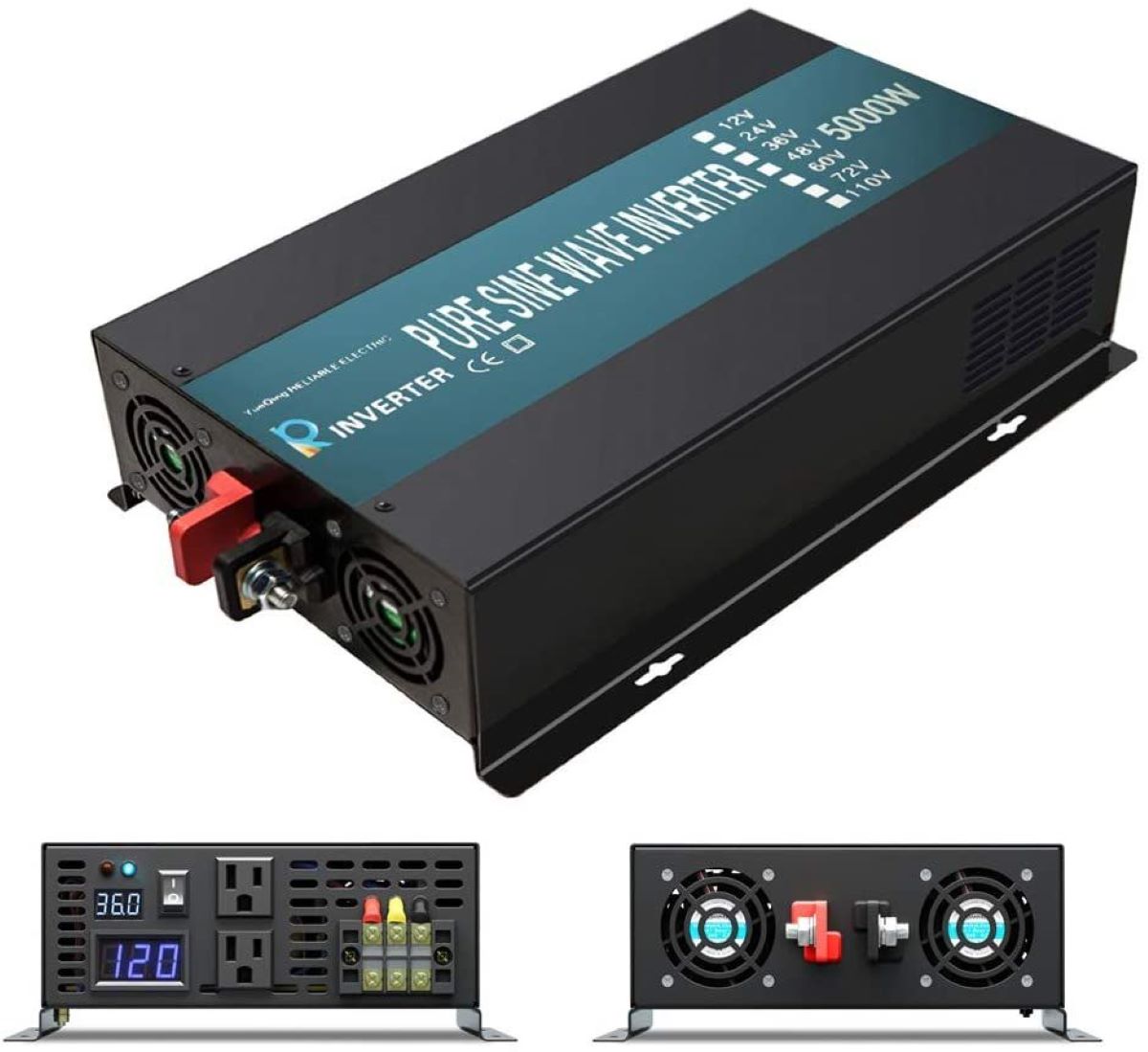오프 그리드 순수 사인파 태양광 인버터 5000W 12 - Pure Sine Wave Inverter 5000W 48V 220V 리뷰 및 가격