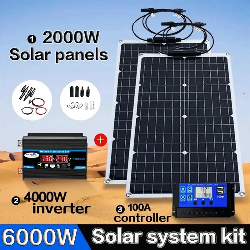 2000W 올인원 태양광 키트 |   4000-6000 - Grid Tie Inverter Limiter 2000W 리뷰 및 가격