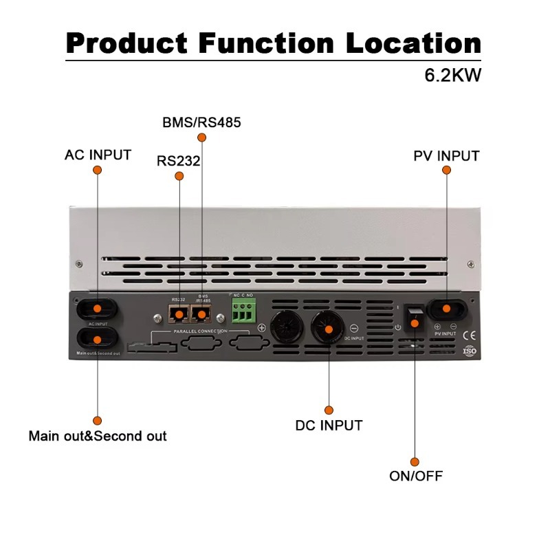 6.2KW 단상 오프그리드 태양광 하이브리드 인버터 4 - Off Grid Solar Inverter 48V 6000W 리뷰 및 가격