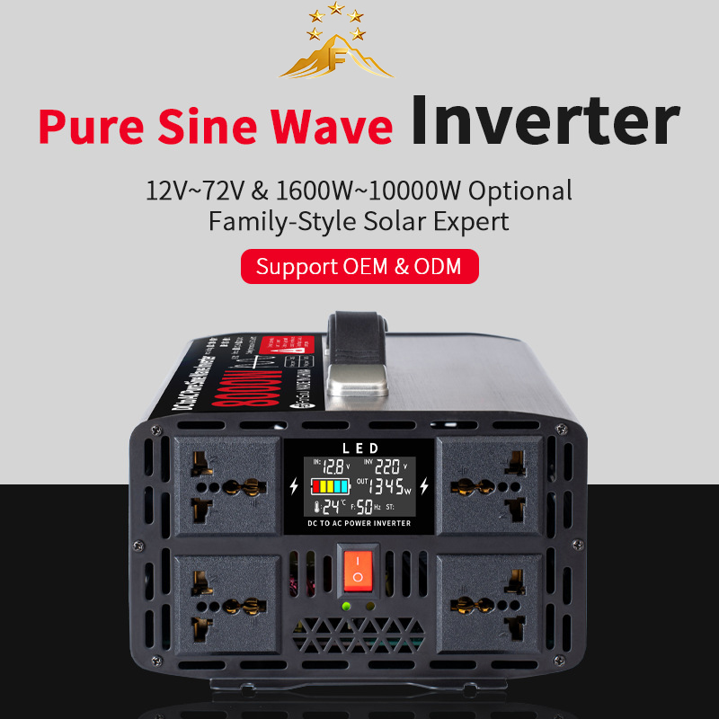 휴대용 순수 정현파 오프그리드 인버터 5000W 600 - Pure Sine Wave Inverter 5000W 48V 220V 리뷰 및 가격