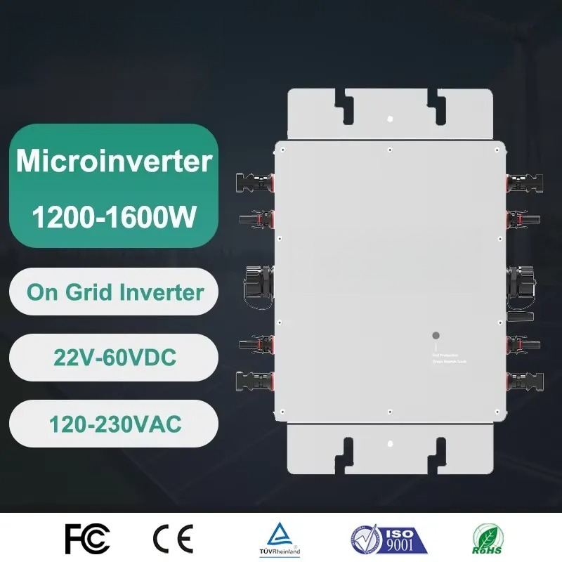 스마트 앱 WiFi 모니터링 마이크로인버터 1600W  - Micro Inverter 1400W Solar Grid Tie 리뷰 및 가격