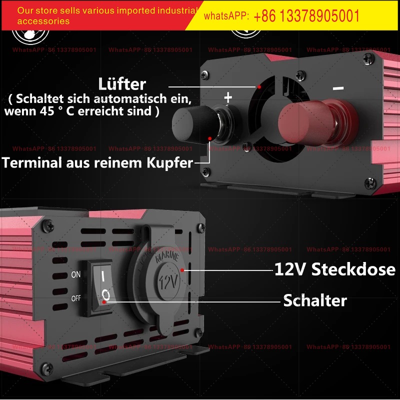 12V에서 220V로 변환하는 4000W 피크 출력 인 - Power Inverter 12V 220V 4000W Continuous 리뷰 및 가격