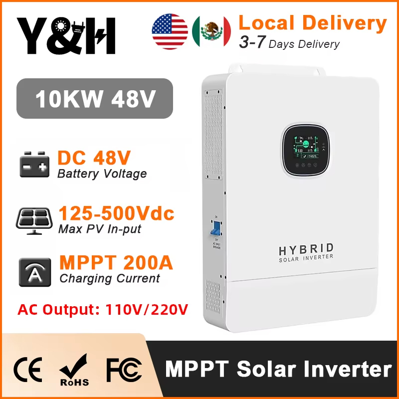 Y&H 10KW 하이브리드 태양광 인버터 48V 110 - Split Phase Inverter 10Kw 110V 220V 리뷰 및 가격