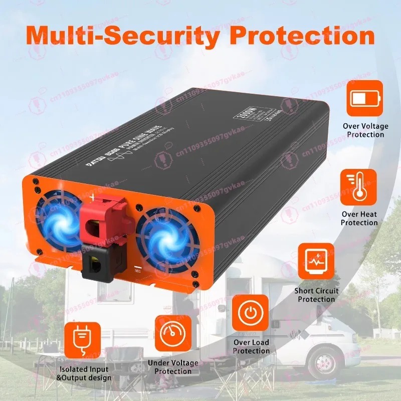 피크 4000W 12V 24V 48V DC에서 AC 2 - Power Inverter 12V 220V 4000W Continuous 리뷰 및 가격