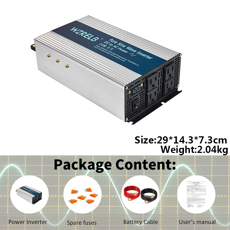 3000W 순수 사인파 인버터 12V 24V 36V 4 - Inverter Pure Sine Wave 60Hz 120V 3000W 리뷰 및 가격