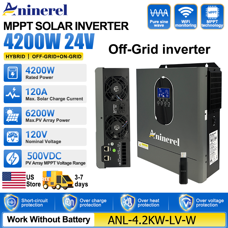 아니네렐 4200W 3KW 120V 하이브리드 인버터  - Inverter Pure Sine Wave 60Hz 120V 3000W 리뷰 및 가격