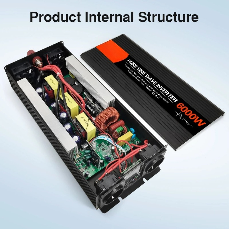 순수 정현파 태양광 인버터 DC 12V 24V 48V  - Pure Sine Wave Inverter 5000W 48V 220V 리뷰 및 가격