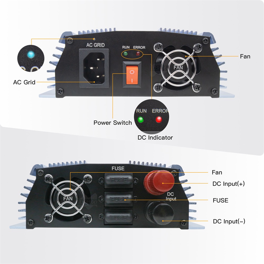 1000-1400W 그리드 타이 마이크로 태양광 인버터 - Micro Inverter 1400W Solar Grid Tie 리뷰 및 가격