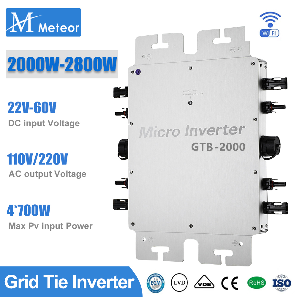 2000W 2400W 2800W 마이크로 인버터 110 - Grid Tie Inverter Limiter 2000W 리뷰 및 가격