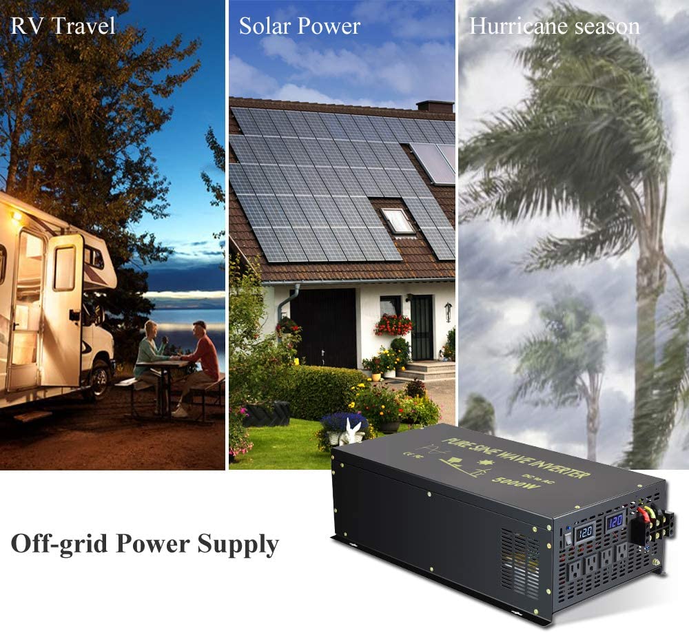오프 그리드 순수 사인파 태양광 인버터 24V에서 22 - Pure Sine Wave Inverter 5000W 48V 220V 리뷰 및 가격
