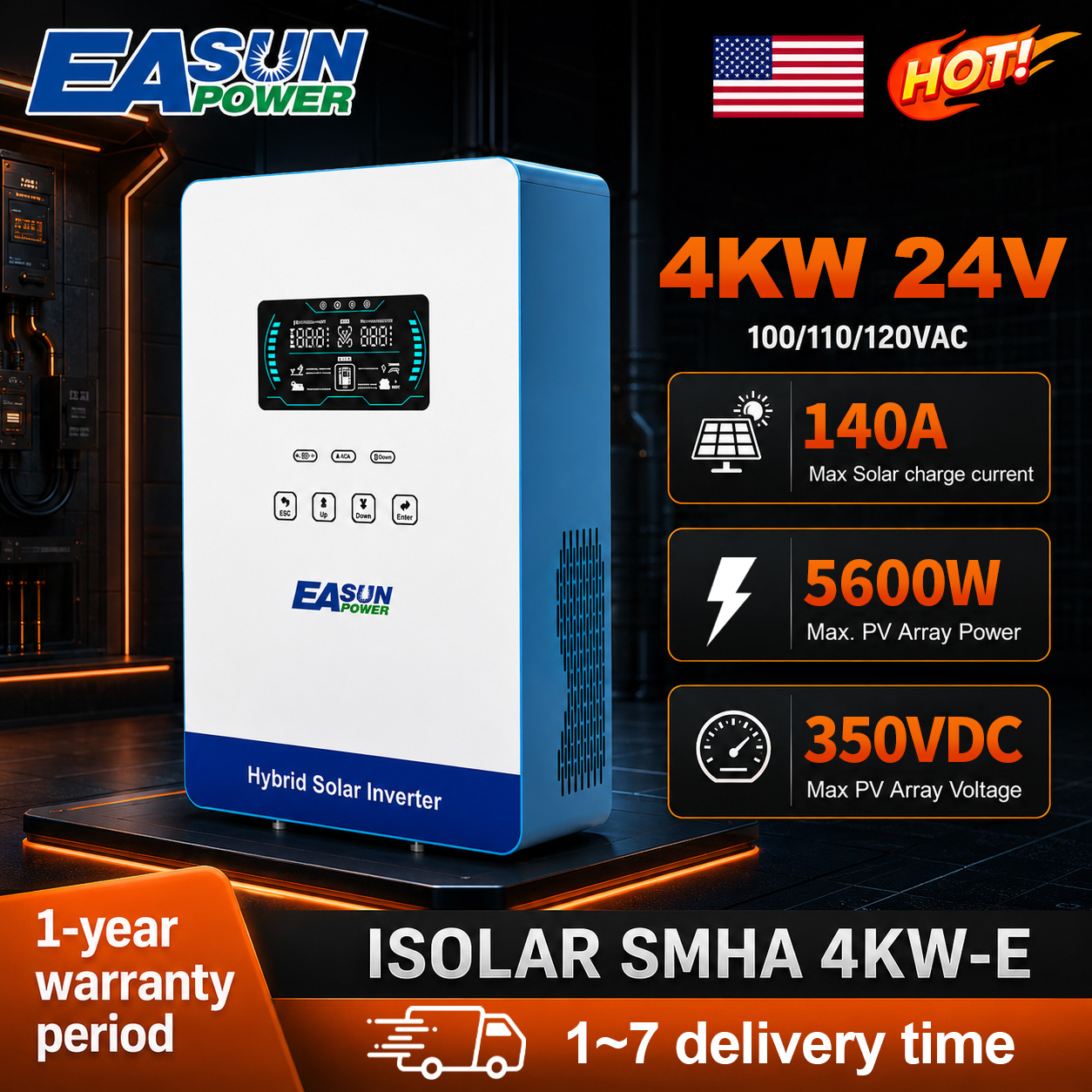 EASUN POWER 4000W 태양광 인버터 120V - Grid Tie Inverter Limiter 2000W 리뷰 및 가격