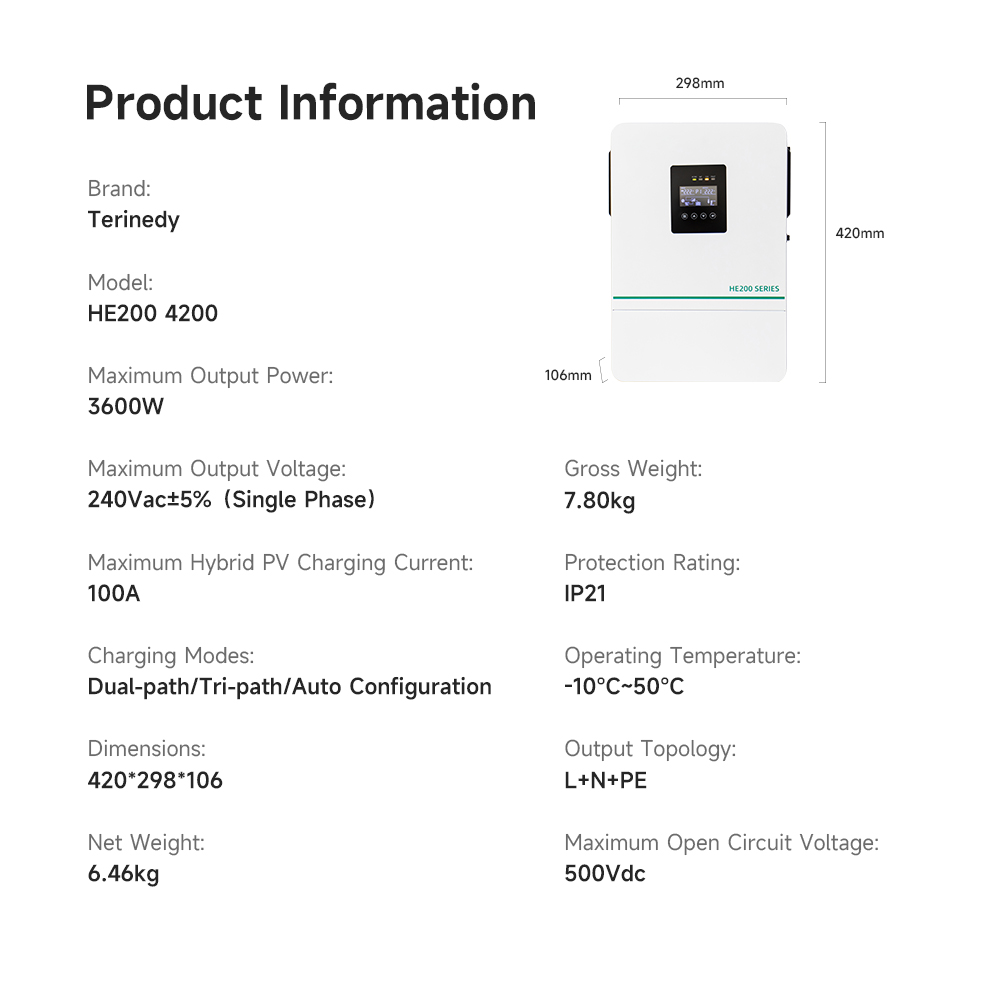 3.6kw 5.5kw 6.2kw 11kw 3kva 5k - Hybrid Solar Inverter 5.5Kw Mppt 48V 리뷰 및 가격