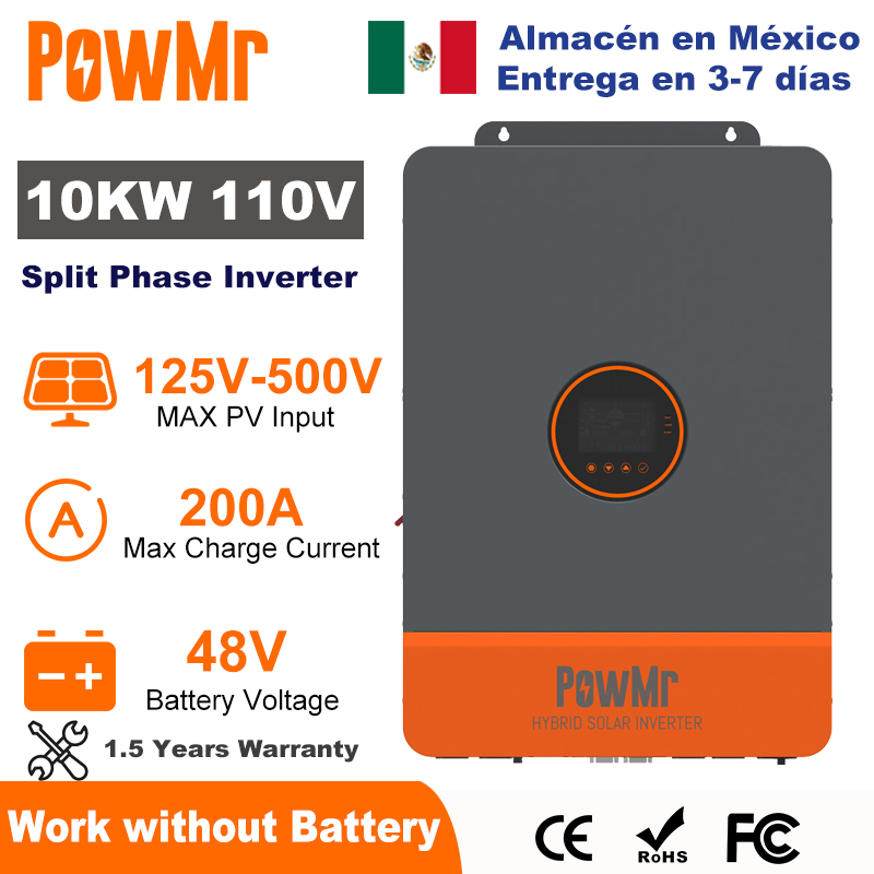 PowMr 10KW 분할 위상 인버터 48V 110V  - Split Phase Inverter 10Kw 110V 220V 리뷰 및 가격